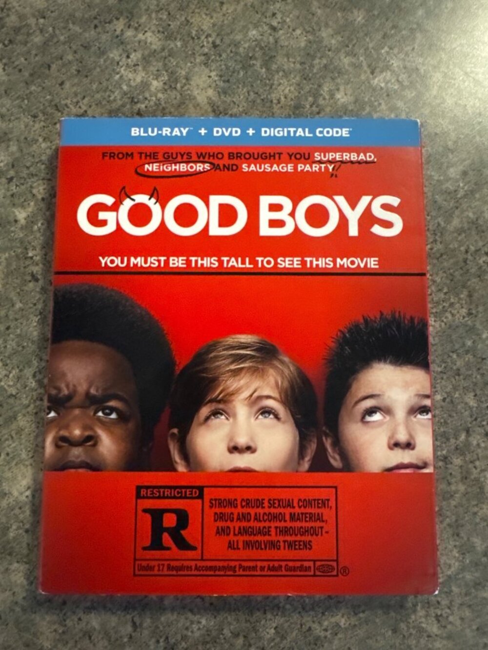 Good Boys Blu-Ray/DVD/Digital Code Combo Pack With Unrated Bonus Features Altern